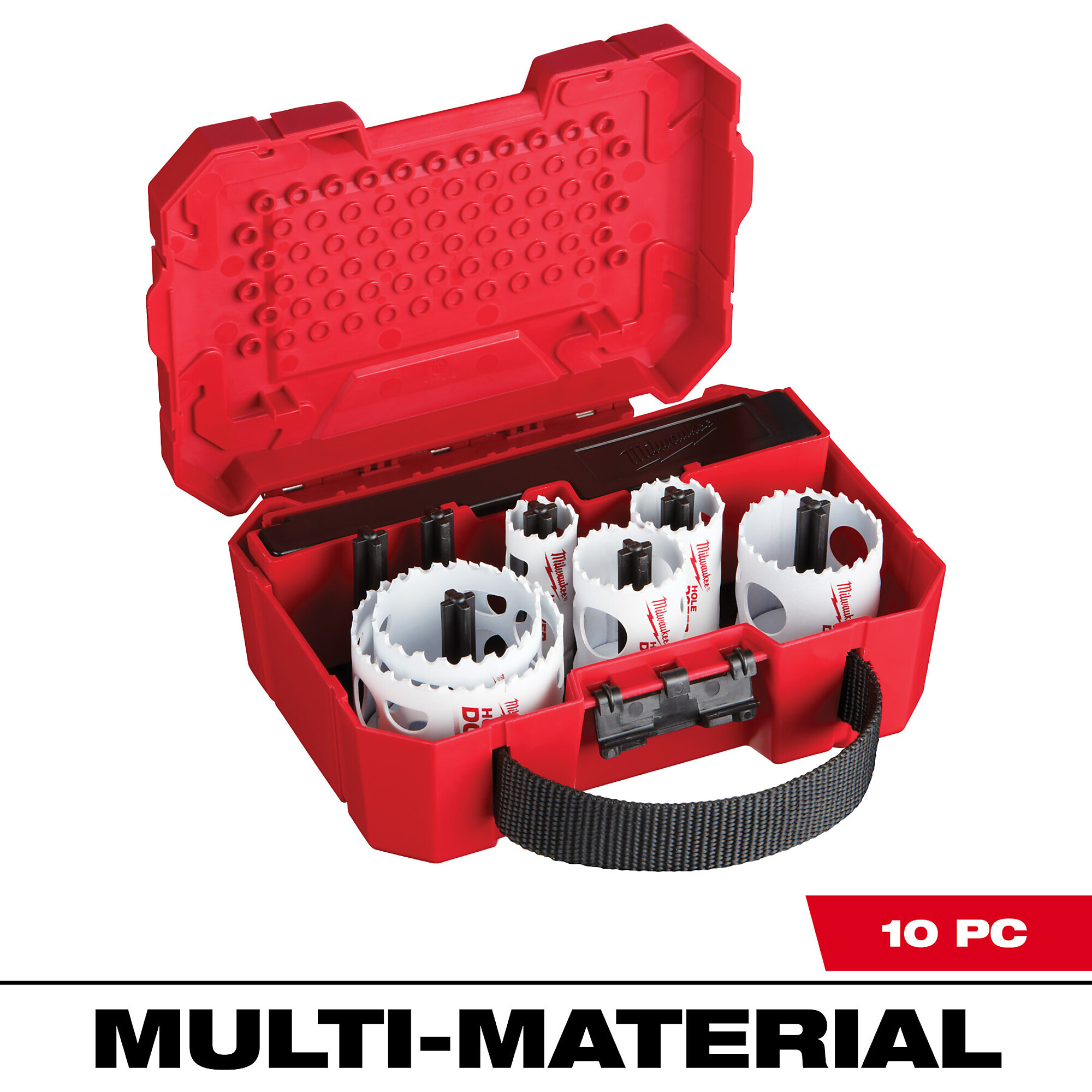 Milwaukee 10PC HOLE DOZER™ Electricians Hole Saw Kit, Model# 49-22-4095